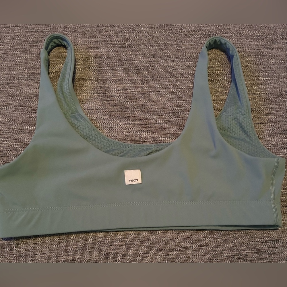 Vuori Women’s Scoop Neck Bralette - Sage Green - Picture 5 of 5